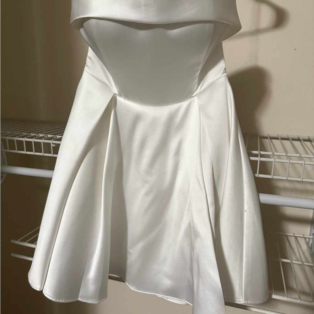 Meshki Eileen satin mini dress
